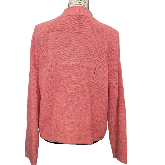 Free People Beach Mock Neck Knit Pullover Sweater Size XS Pink Coral - Picture 2 of 7